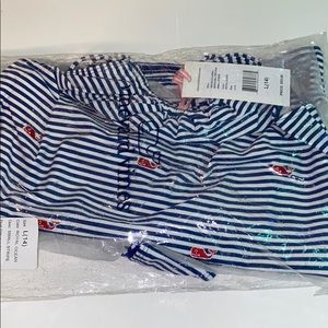 brand new navy stripped vineyard vines  swimsuit!